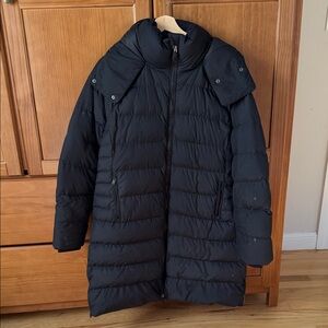 Athleta Downtown Down Puffer Parka Black Women’s XL